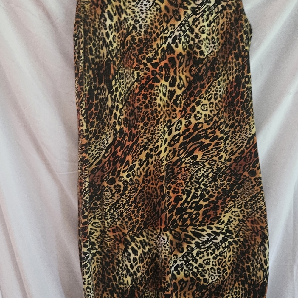 & Other Stories Leopard Print Midi Dress